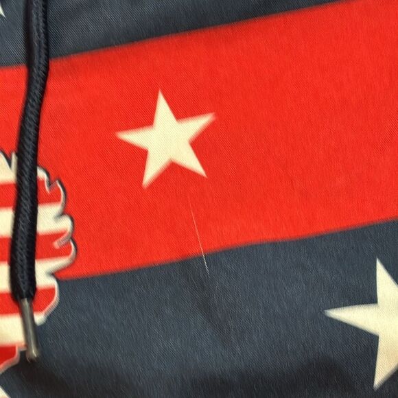 US Polo Association | Stars Stripes Boys Red White Navy Blue Swim Trunks - Picture 12 of 14